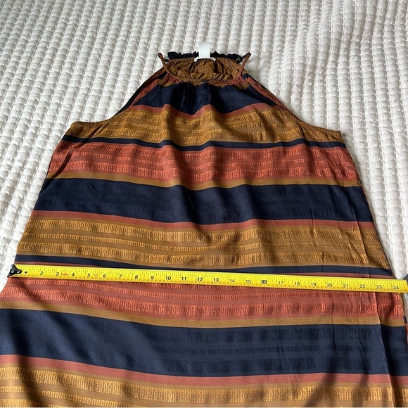 H&M Horizontal Striped Maxi Long Prairie Dress - Picture 7 of 9